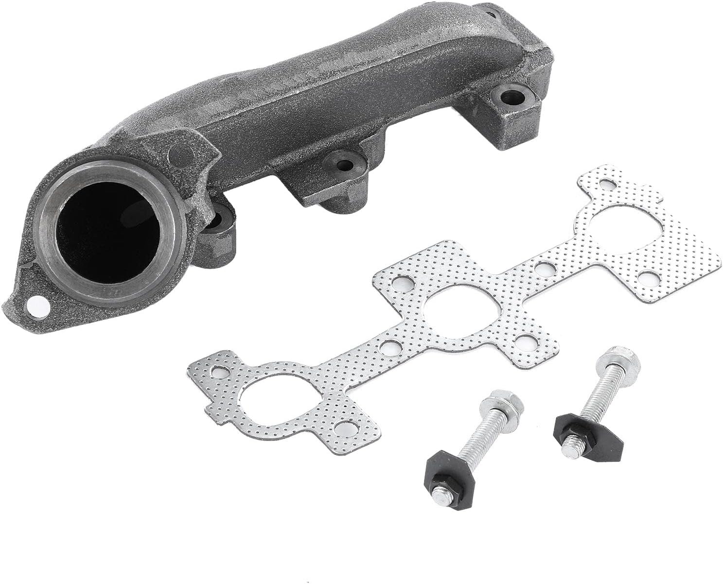 A-Premium Right Engine Exhaust Manifold Kit W/Gasket & Bolts & Washers & Nuts [SOHC 6Cyl 3.7L] Compatible with Jeep Grand Cherokee 2005-2010, Liberty 2005-2012, Commander 2006-2010 & Dodge Nitro 07-11