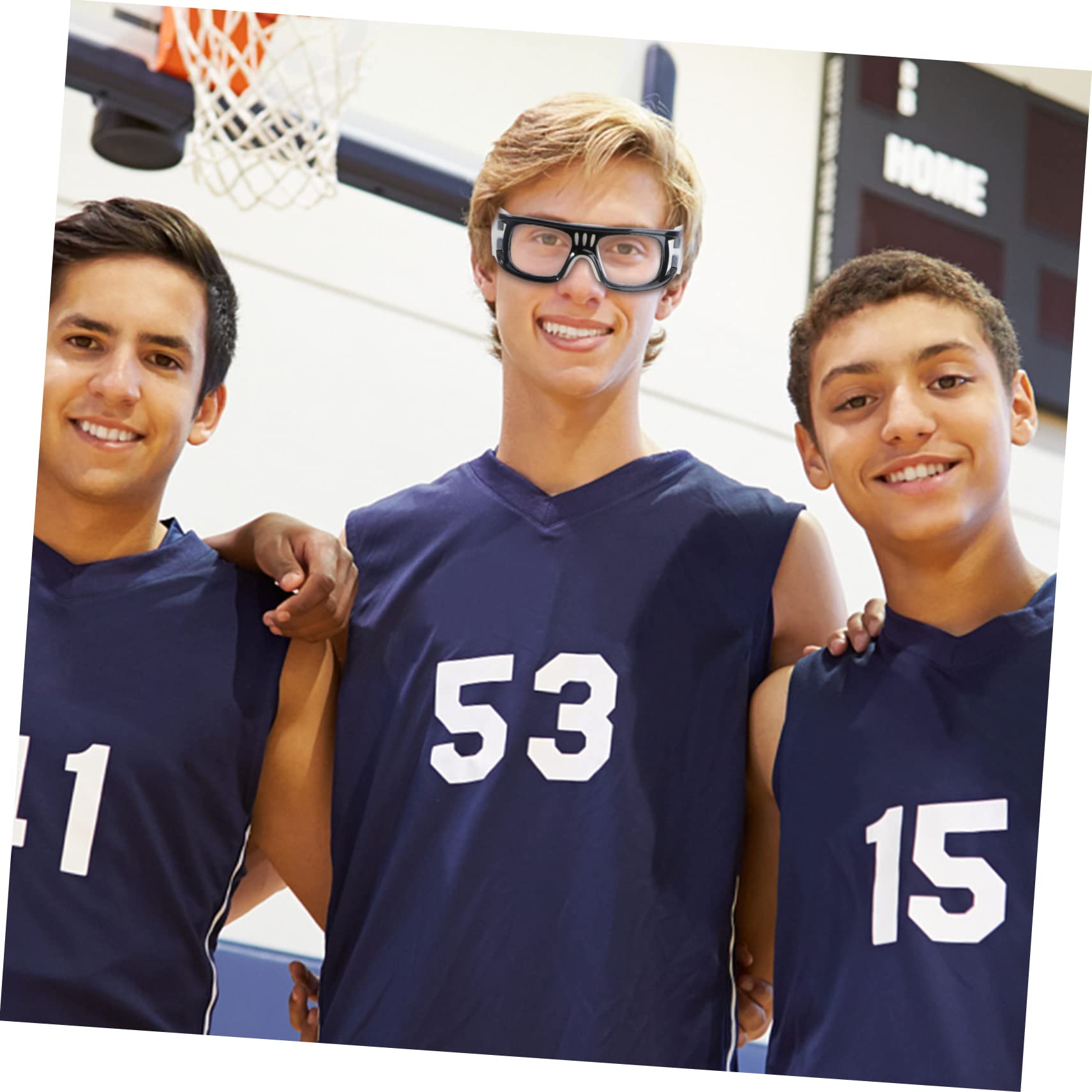 BESPORTBLE 3 Piezas Gafas de Baloncesto Voleibol Volleyball protección para los Ojos Soporte de Varilla de Alambre de Acero anteojos Gafas atléticas Deportes Gafas de protección Jugar fútbol