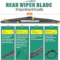 Vista 46 de 26" 20" 16" Windshield Wiper Blades Replacement for Dodge Grand Caravan 2008-2020 / Chrysler Town & Country 2008-2016 Premium All Weather Front Rear