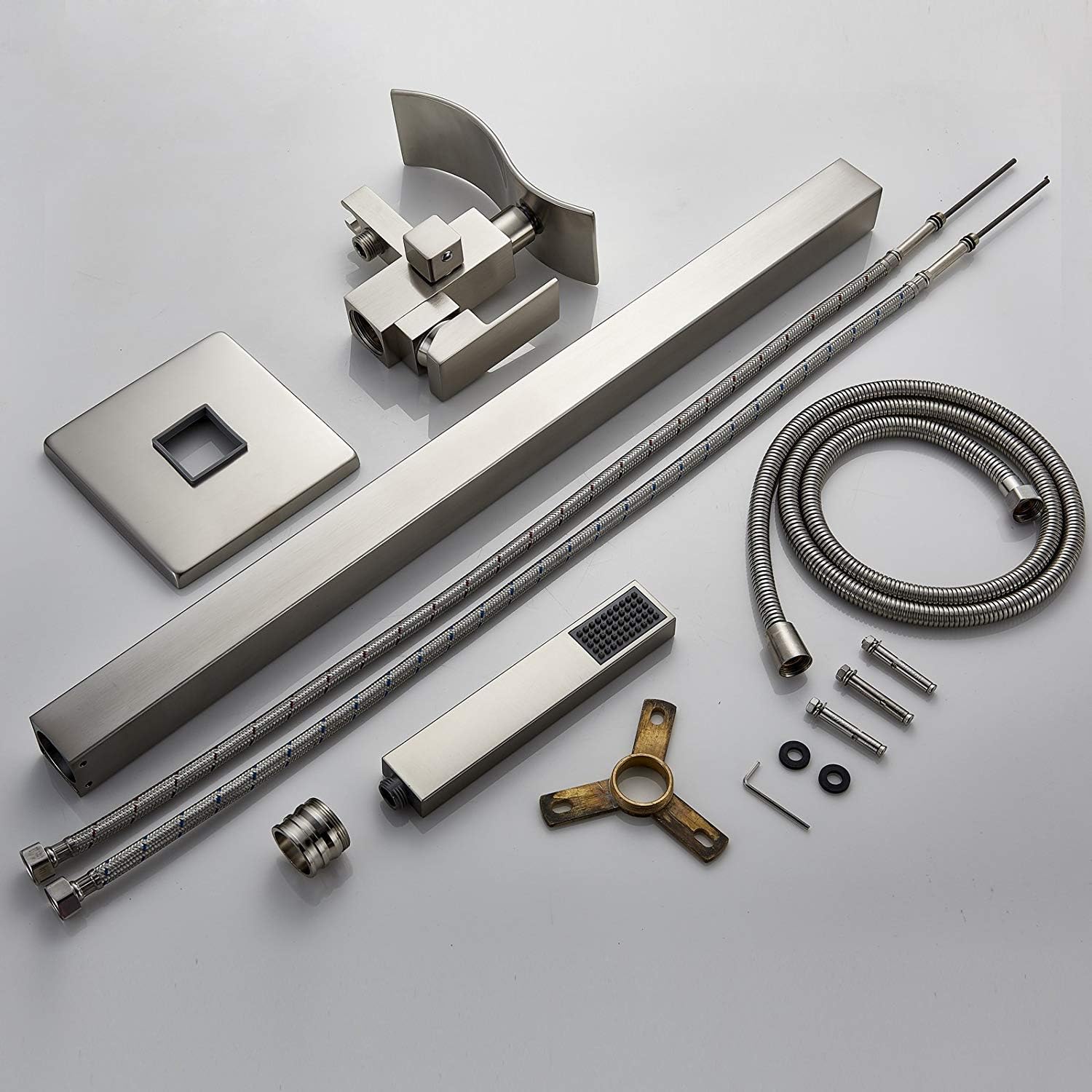 Blасk Frіdау - 70% оƒƒ Saeuwtowy Bathtub Shower Faucet Waterfall Spout Bathroom Free Standing Tub Filler Faucets Mixer Tap with Handheld ABS Hand Shower Brushed Nickel Modern Style Uр Tо 60% оƒƒ Saeuwtowy Bathtub Shower Faucet Waterfall Spout Bathroom Free Standing Tub Filler Faucets Mixer Tap with Handheld ABS Hand Shower Brushed Nickel Modern Style