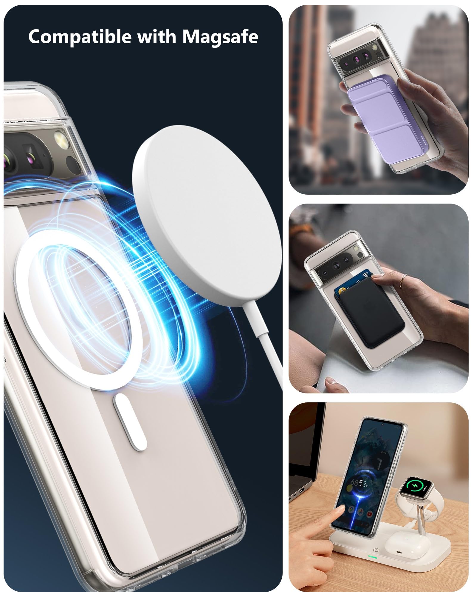 Cresee Funda Magnética Para Google Pixel 8a