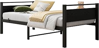 12 Daybed Living Room Ideas for Flexible Seating and Relaxation 37 Metal Daybed Frame Twin Size Sofa Bed Frames with Vintage Wood Headboard...