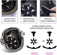 Vista 6 de Casco de bicicleta para niños pequeños, 2 tamaños ajustables, para niños y niñas, multideporte, ajustable, para scooter, bicicleta, monopatín