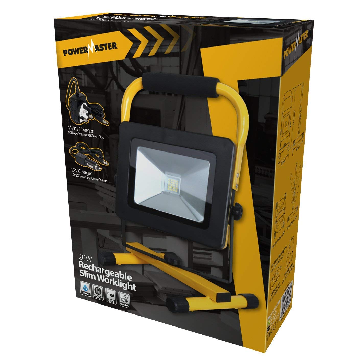 MontCherry Introducing PowerMaster LED Rechargeable Slim Work Light 20W Sold by Trendz