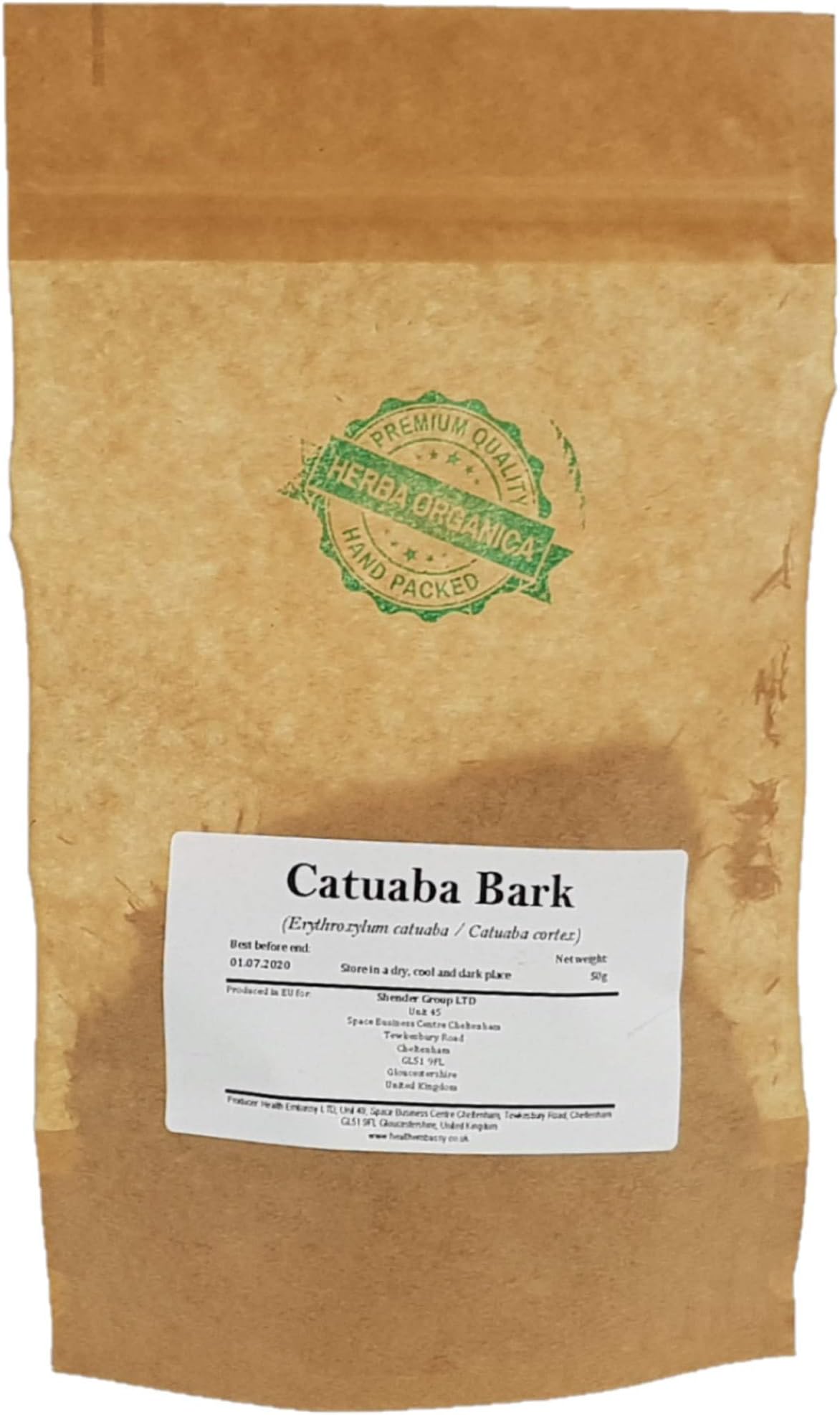 Herba Organica Catuaba Bark - Erythroxylum Catuaba - Herbal Tea (50g)
