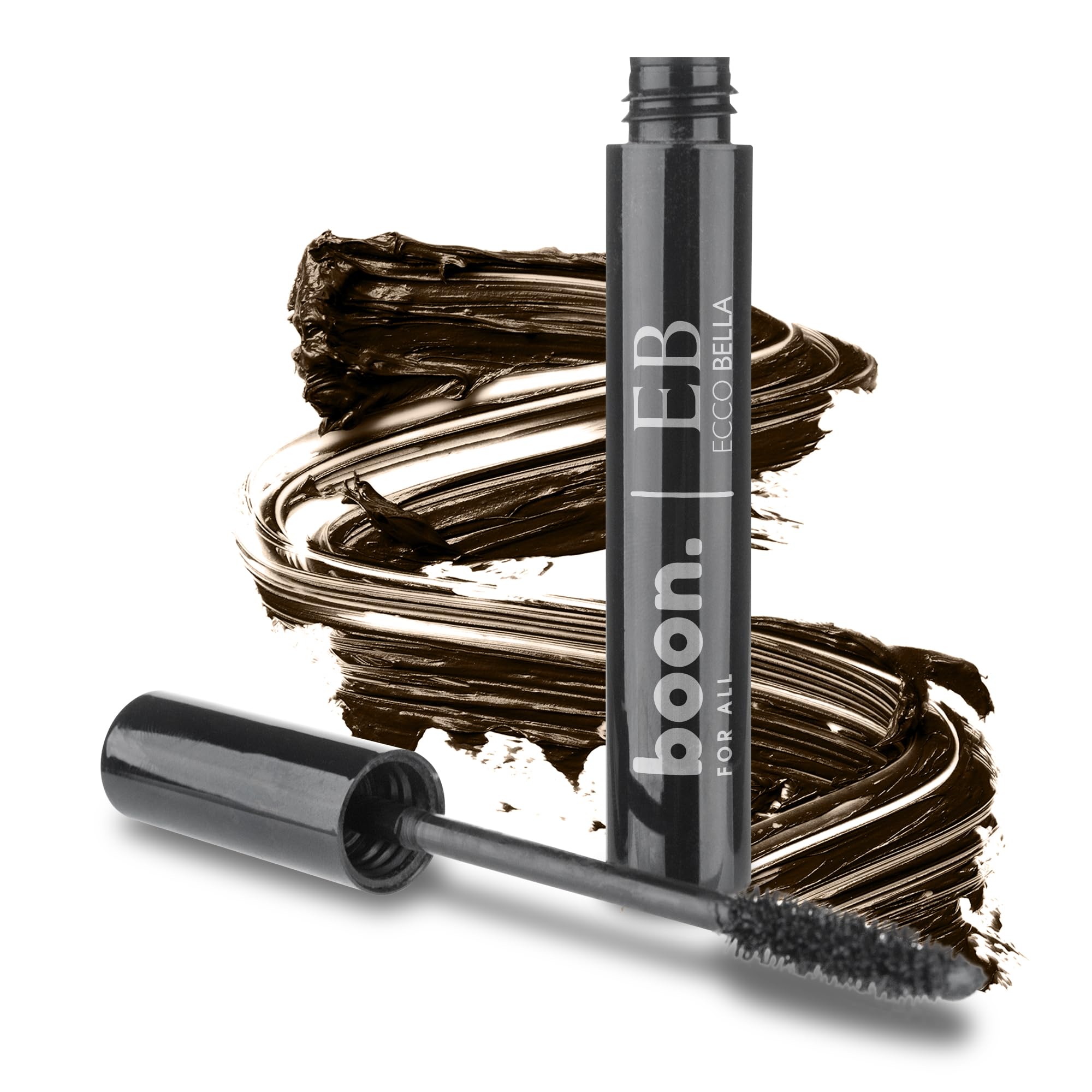Ecco Bella All Natural Brown Mascara Perfect for Sensitive Eyes Volumizes and Lengthens Eyelashes