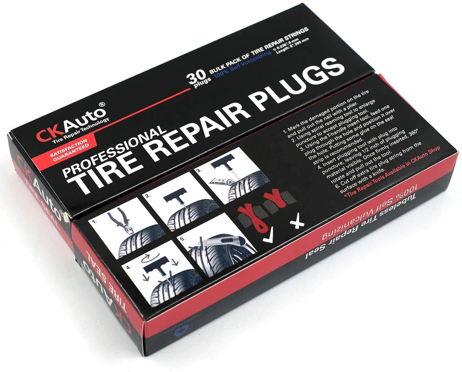 100X TUBELESS TIRE Tyre Puncture Repair Kit Strips Plug Car Cycling