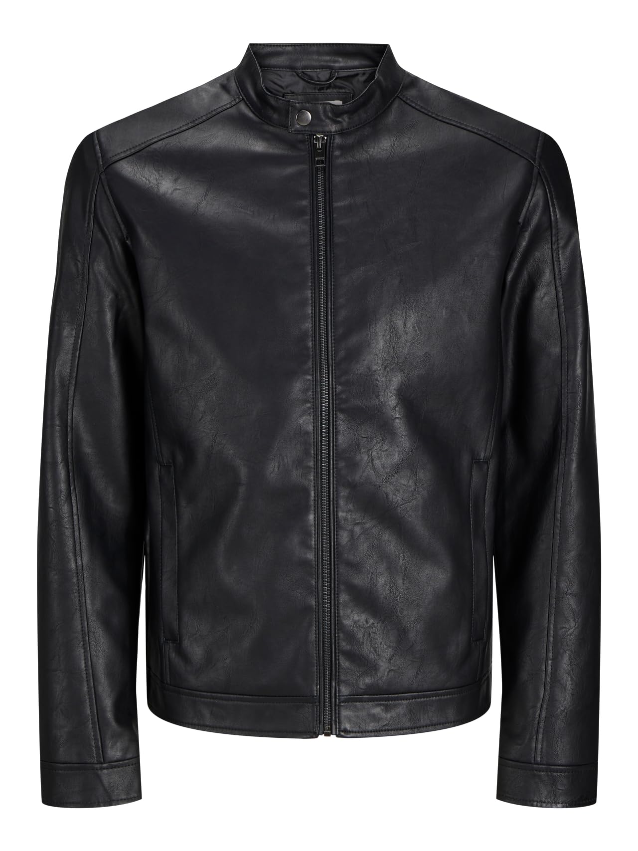 JACK & JONES Jjedylan Clean Pu Jacket Pls Chaqueta de cuero Hombre (Pack de 1)