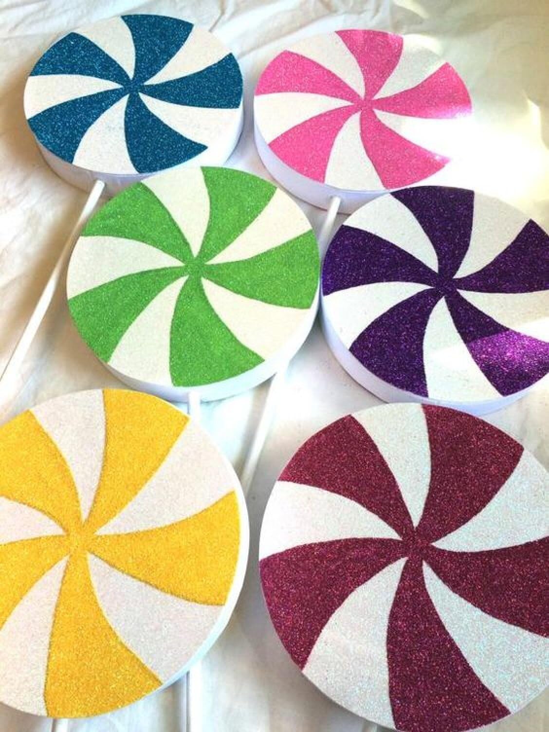 Crafare Círculos de espuma de 25,4 x 25,4 cm para manualidades, paquete de 4 unidades de poliestireno redondo de 1 pulgada de grosor, color blanco para bodas, vacaciones, Navidad, manualidades y