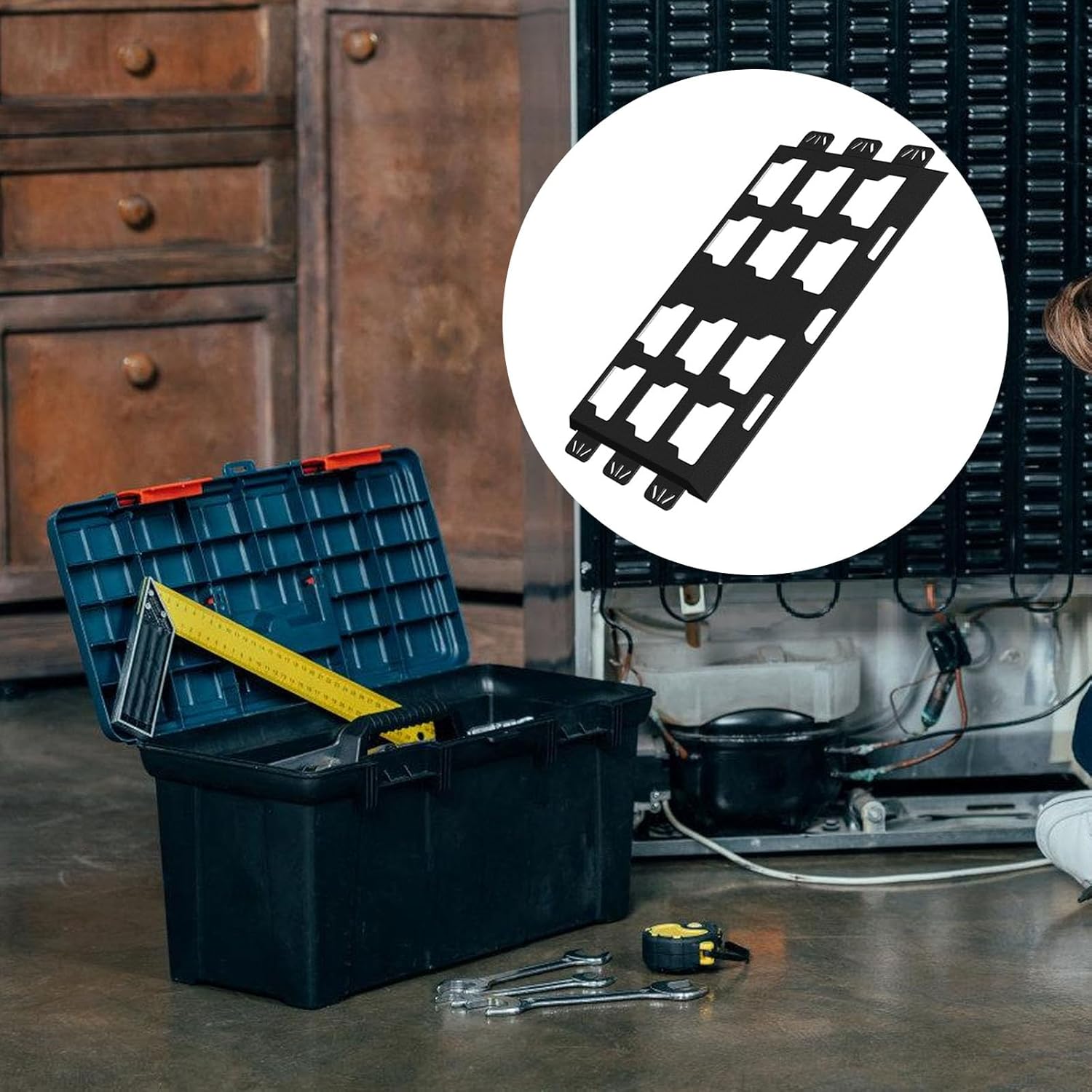 Metal Mounting Plate Full Width for Packouts Toolboxes Mounting Wall Or Floor Mount Tool Storage and Organization Packouts Wall Mount