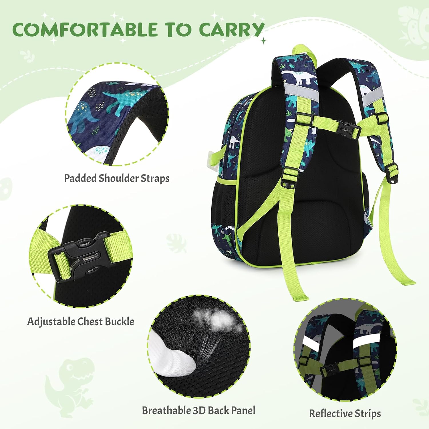4pcs Boys Backpack Ages Kids Bento