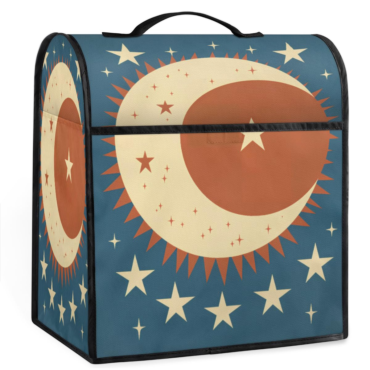 Coffee Maker Cover Star Moon Kitchen Appliance Covers Small Appliance Covers Blender Cover Juicer Cover Dust Covers for Kitchen Appliances with Top Handle and Pockets,Washable,C875