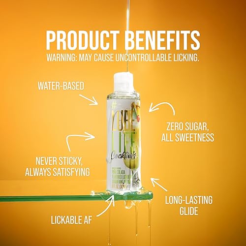 Miniatura 36 de Lube Life - Lubricante personal a base de agua, sabor algodón de azúcar, para hombres, mujeres y parejas, sin azúcar añadido, 8 onzas líquidas