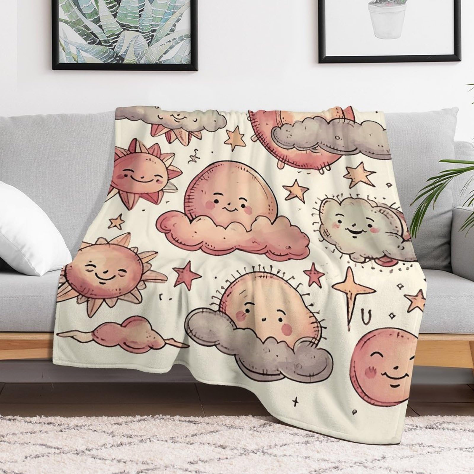 Couverture en micro polaire pelucheuse et chaude pour toutes saisons