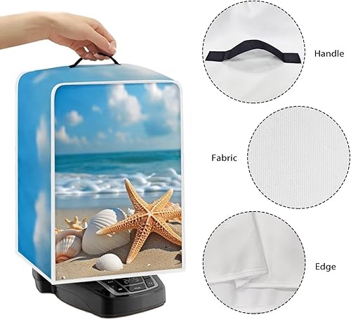 Miniatura 5 de DISNIMO Art Floral - Funda de poliéster para batidora o cafetera, protección contra el polvo y las huellas dactilares, protege tu licuadora, lavable