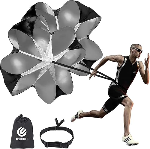 Uyomal Running Speed Training,Speed Chute Resistance Parachute for Speed and Acceleration Training 56-Inch