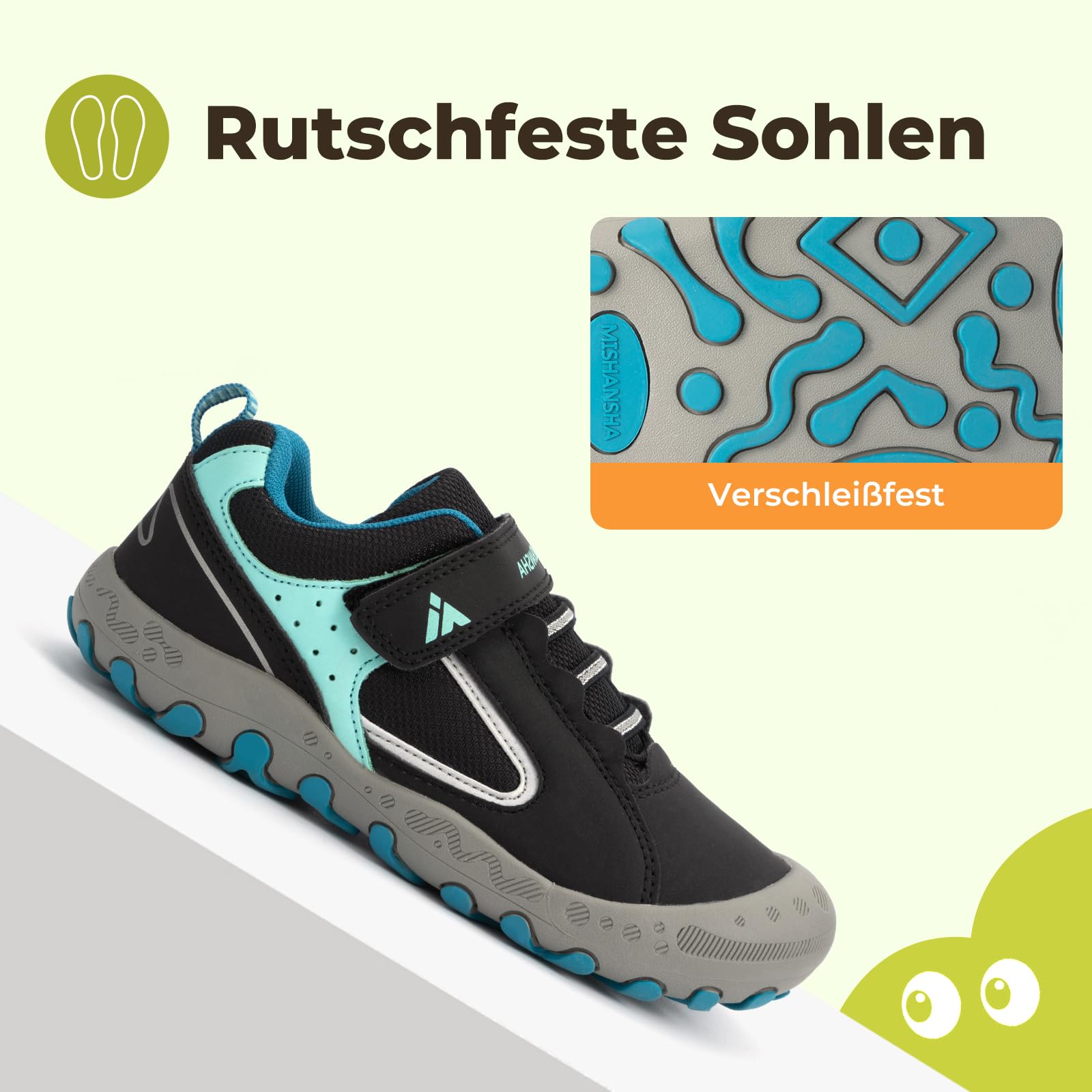 Mishansha Unisex Kinder Turnschuhe rutschfest Gr.24-38 | Herbstschuhe, Jungen Trekkingschuhe, Outdoor Wanderschuhe, Mädchen Sneaker,
