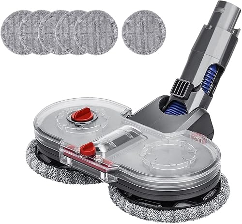 FUNTECK Accesorio de fregona eléctrica con tanque de agua para Dyson V6 AnimalV6 FluffyDC58DC59DC61DC62DC74, combo de aspiradora y fregona