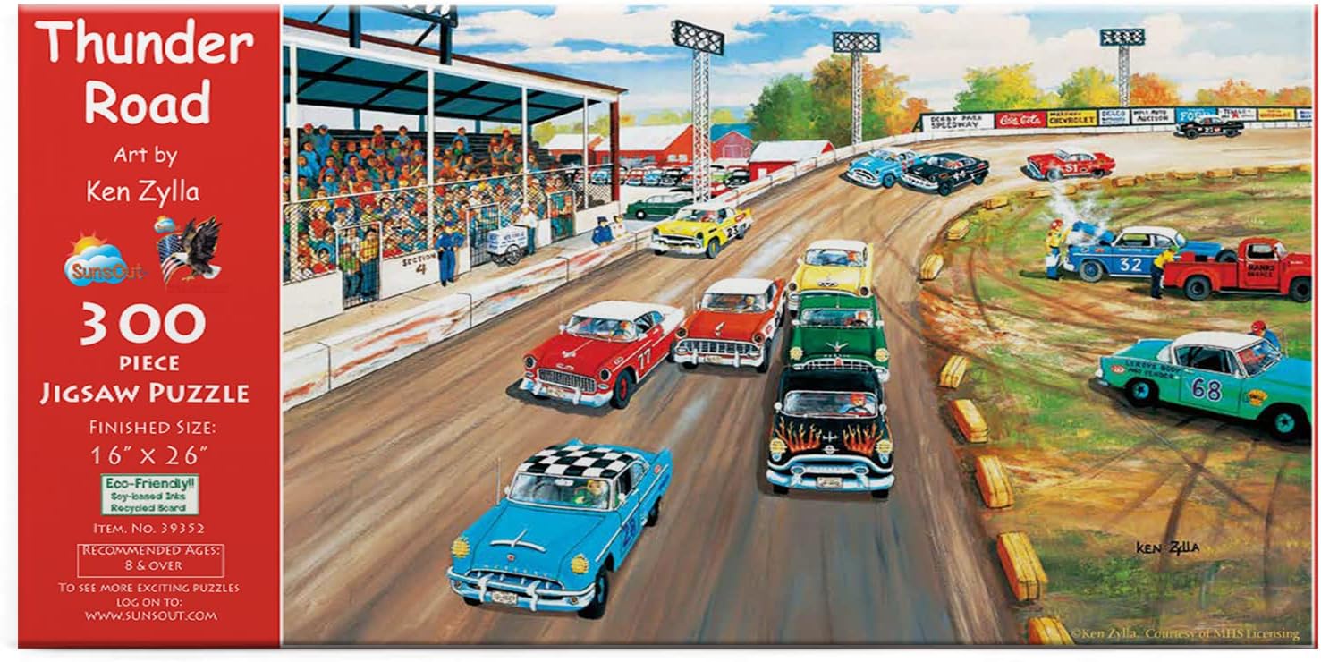 Fundraiser Fun 300 Piece Jigsaw Puzzle - 16x26 Vehicle Puzzle By Artist Ken Zylla