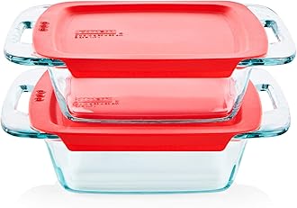 PyrexEasy Grab Baking Dish with lid Food Storage, 8" x 8"