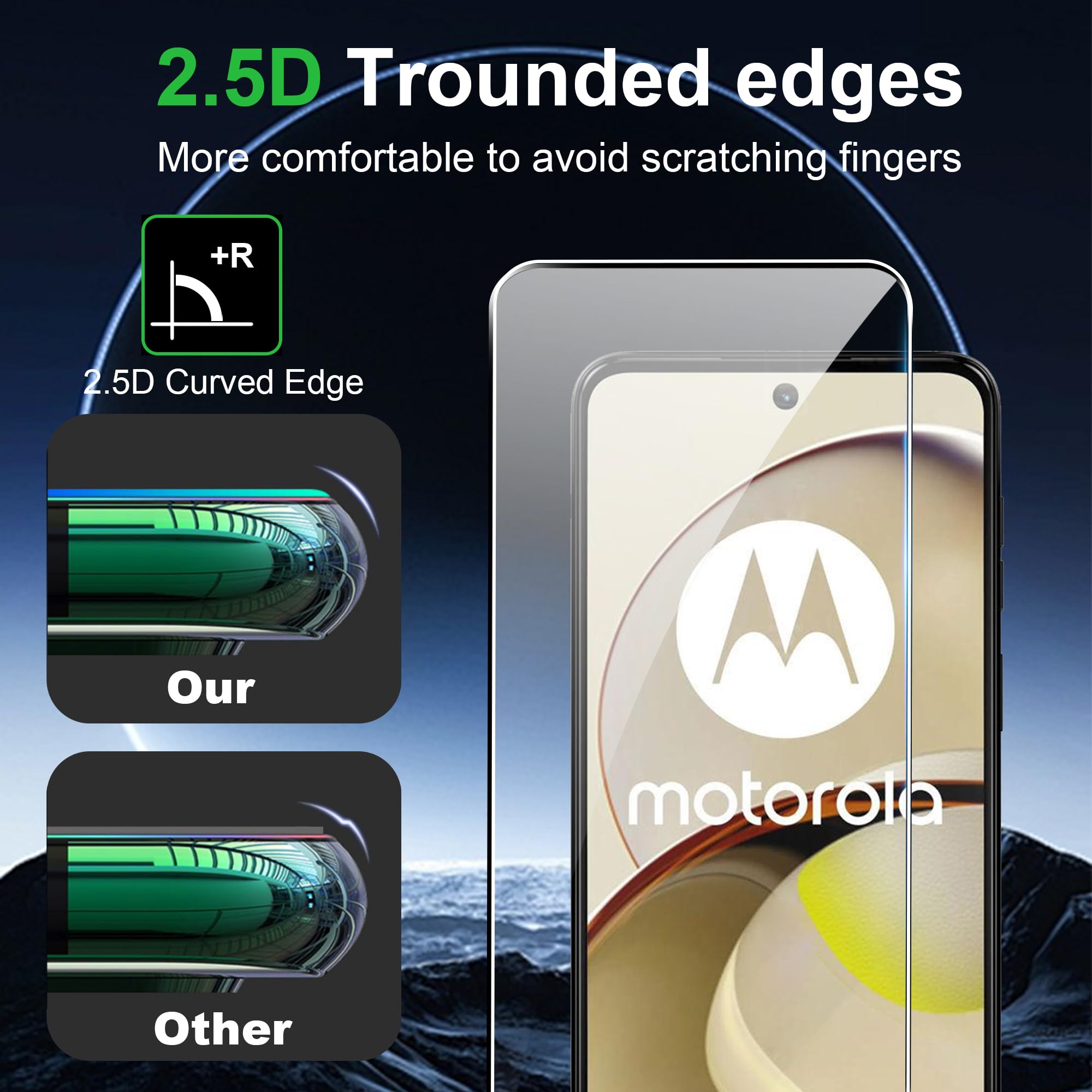 Schermo Apple Watch 3 Pellicola Protettiva In Vetro Temperato Supershieldz Per Motorola Moto Z3 / Z3 Play - Nero Vetro Temperato Moto Z3 Play Nero - Foto 6