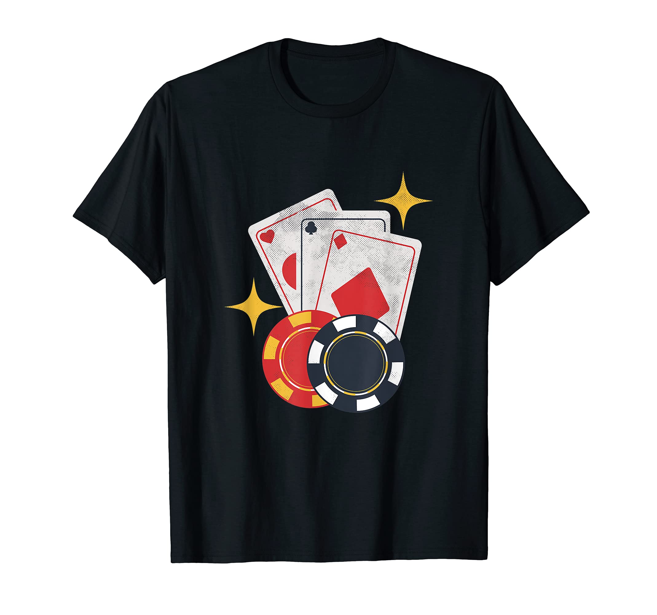 Funny Casino Donor Poker Gambling Gifts T-Shirt, Black