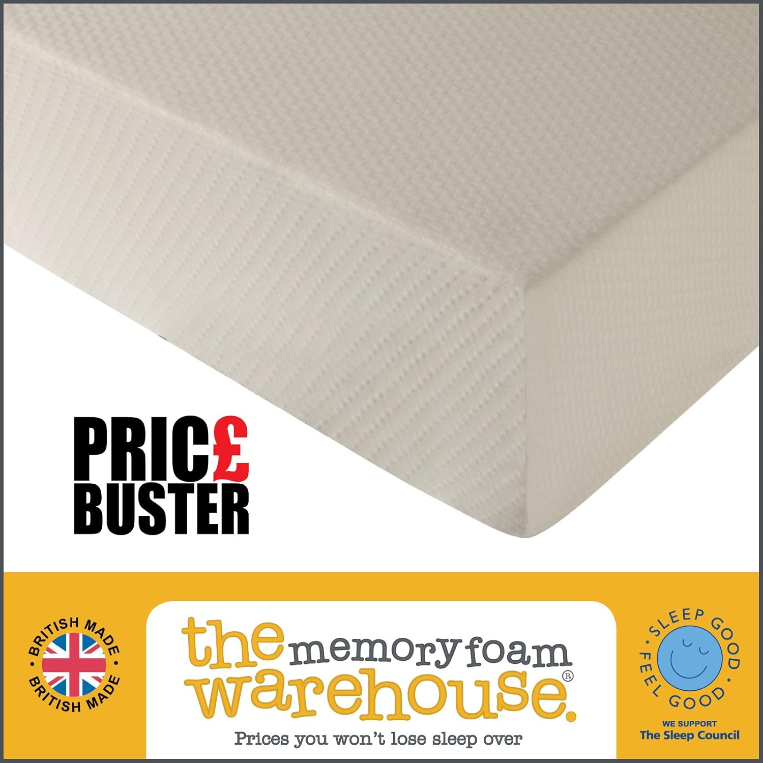 Deluxe Price Buster Memory Foam Mattress Super King Size 25cm Deep Amazon.co.uk Home & Kitchen