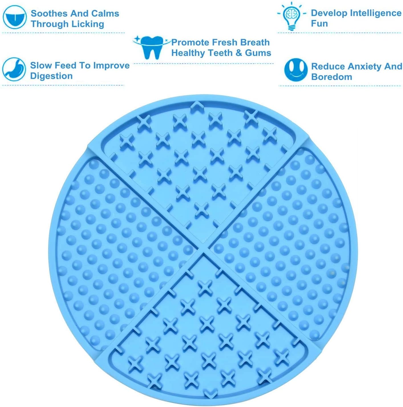 Bangp Slow Feeder Pet Mat, licky Pad for Dogs Puppy Feeder, Fun Interactive Dog Mats, Relief Calming Mat Anxiety - Image 5