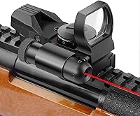 Vista 4 de Beileshi Mira Reflex, 4 Estilos de Retícula Ajustable, 5 Ajustes de Brillo, Punto Rojo y Verde con Montura de Riel de 20mm