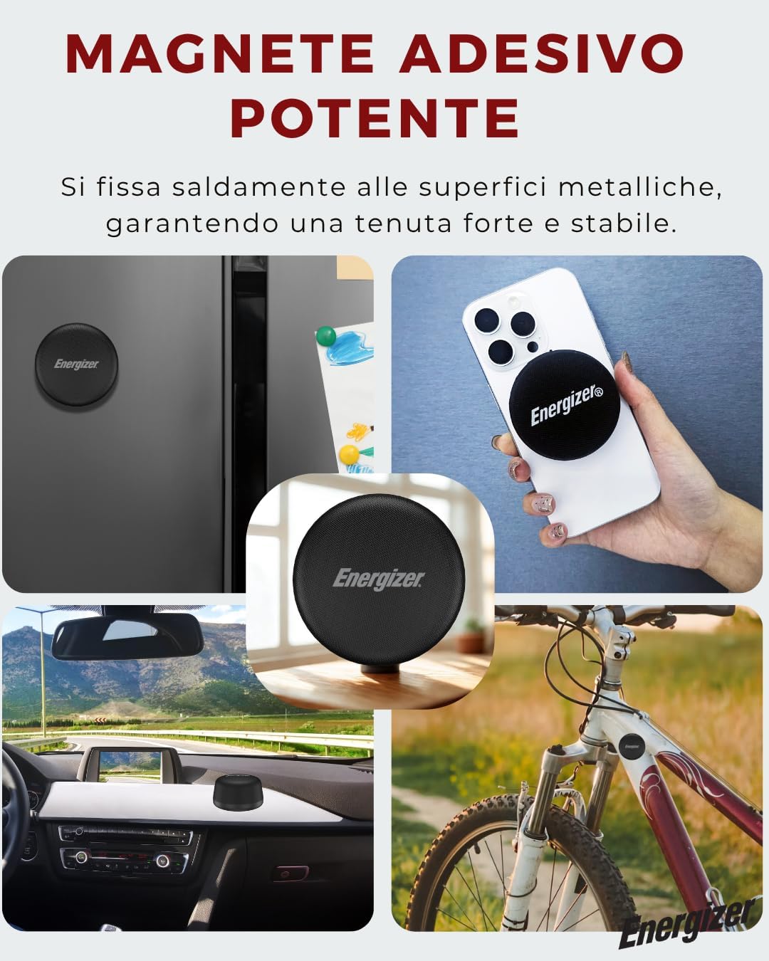 Energizer Magnetic Mini Bluetooth Speaker with Bypass Wireless Charger, 5W Powerful Sound, IPX6 Waterproof, TWS Stereo Pairing, Built-in Microphone, Compact Design for Outdoor and Indoor Use_BTS055 - Image 5