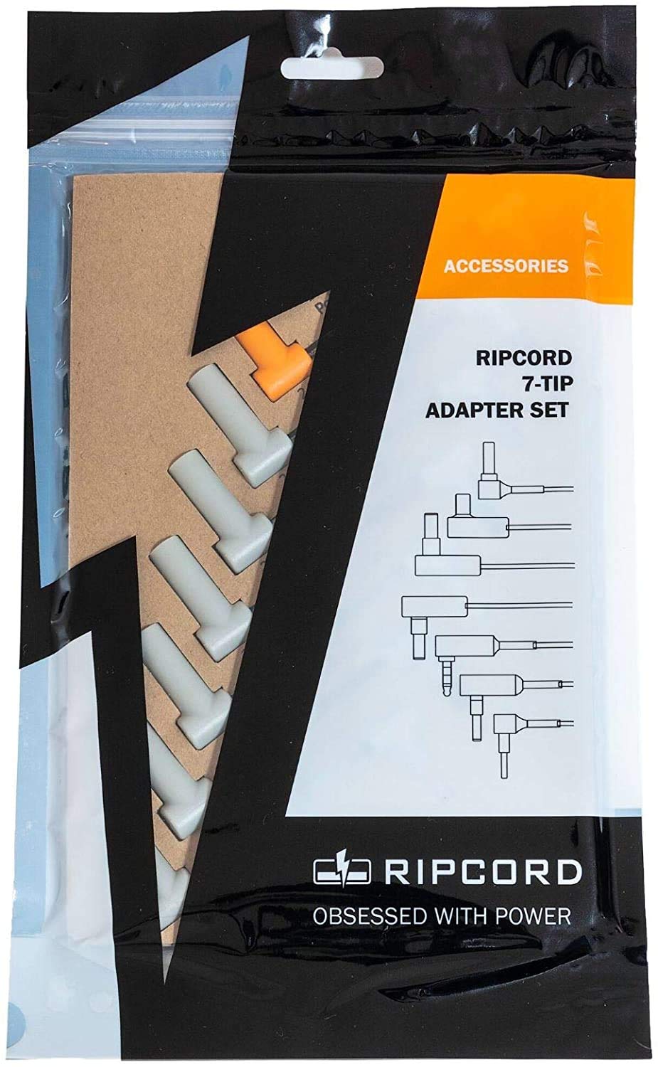 MyVolts Ripcord Tipset, Includes Seven (7) x 2.1mm DC tip adaptors, to Adapt Ripcord USB to DC Power Cable to fit Thousands of Devices image 4