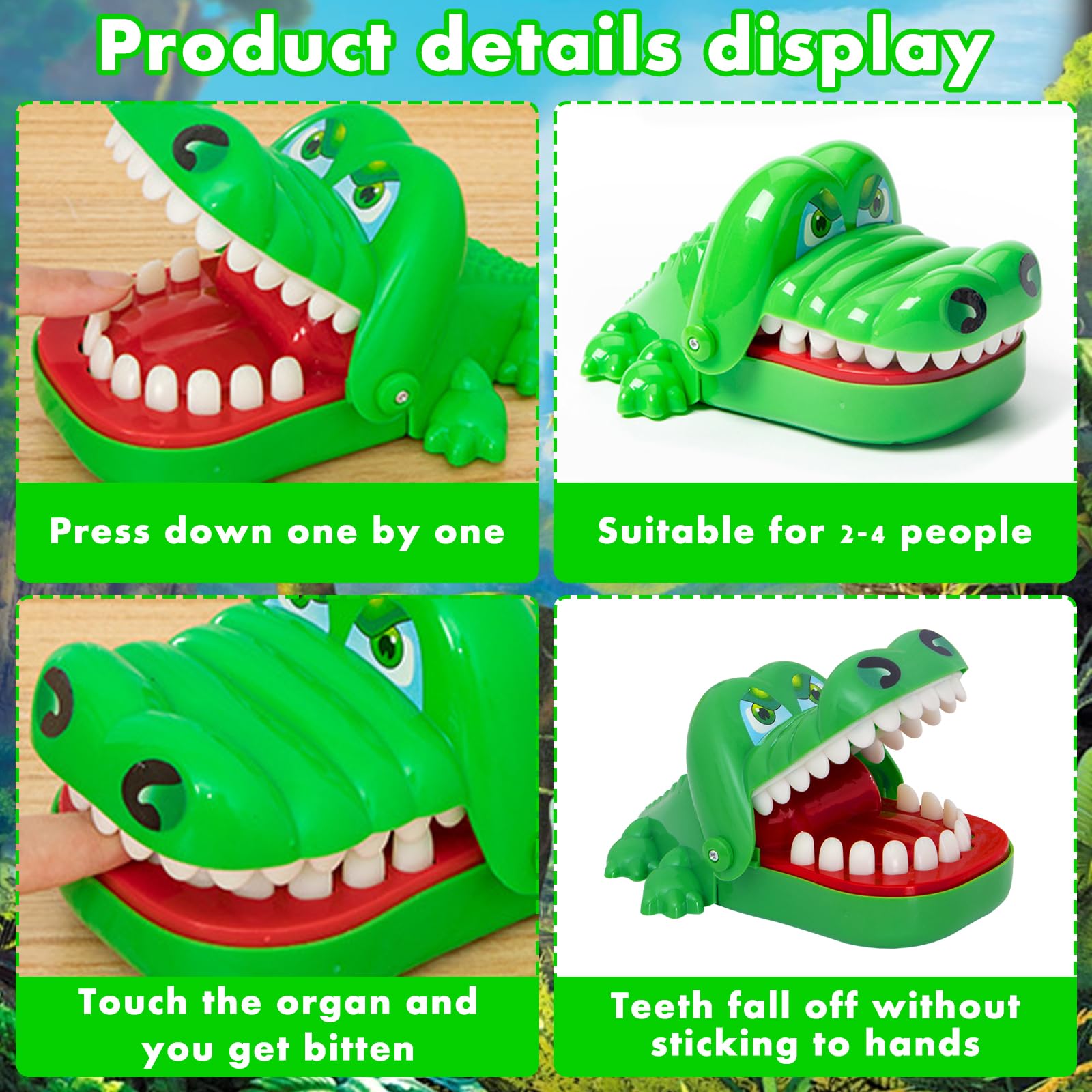 Juguete Cocodrilo Dientes - Juego de Mesa y Habilidad para Niños a Partir de 3 Años - Regalo Familiar