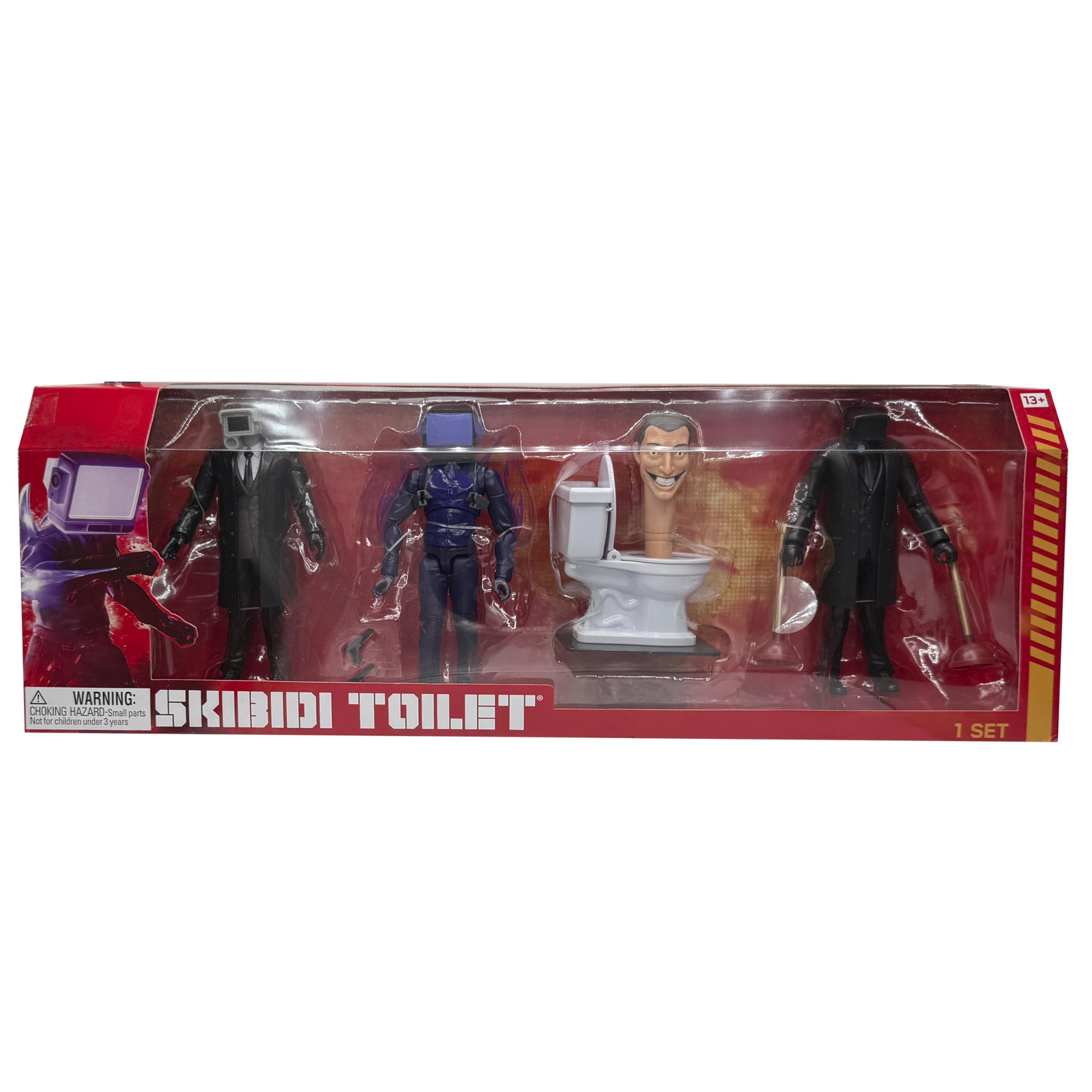 Amazon.co.jp: 4種セット フィギュア DX Toilet Skibidi 海外限定 Skibidi フィギュア 6インチ デラックス トイレ アメコミ