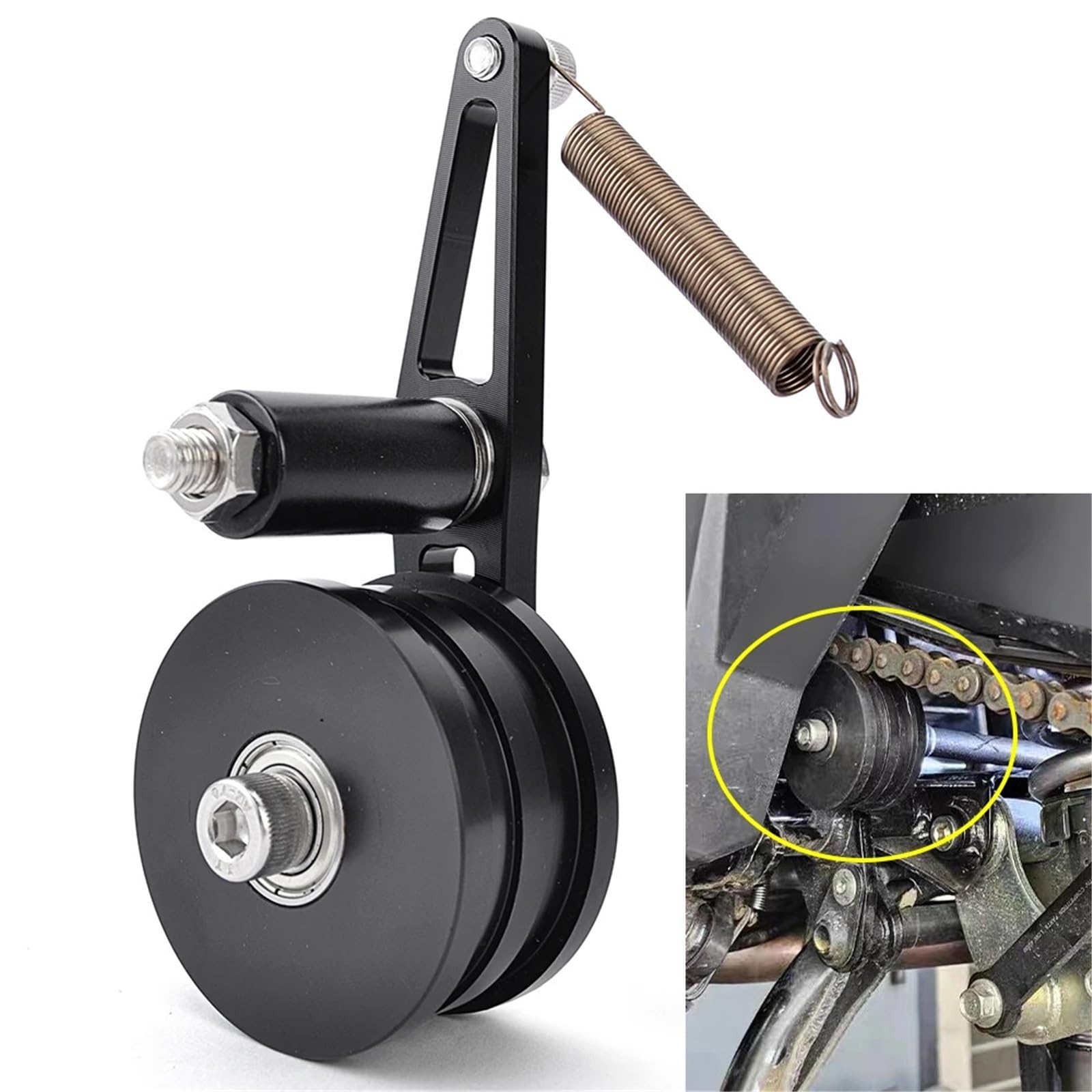 Tendicatena Distribuzione Ruote di Guida per tendicatena, puleggia, Rullo di Regolazione della Tensione della Catena, Strumenti Adatti per Honda Forza 750 X ADV 750 Tendicatena
