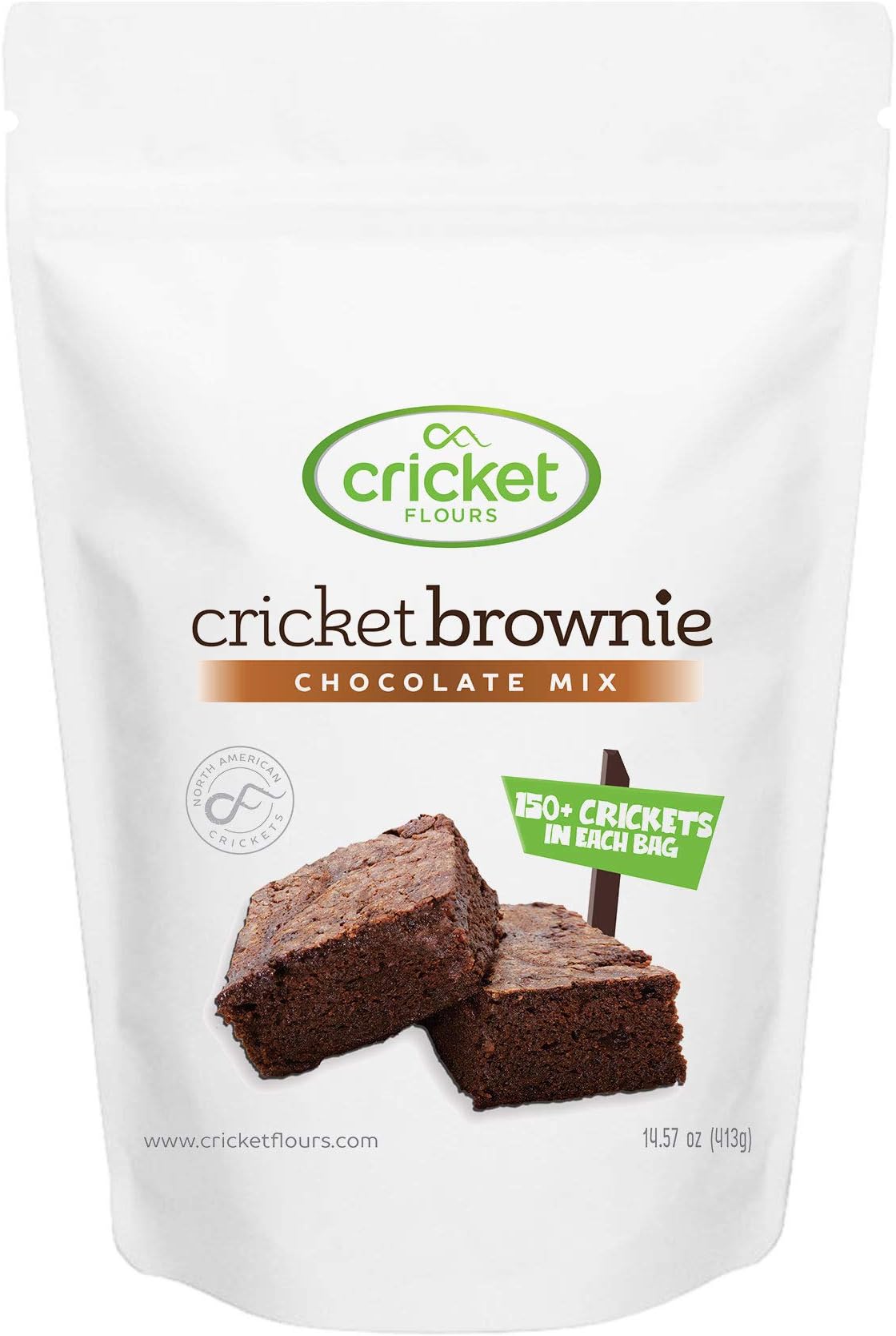 Cricket Brownies: Cricket Flour Brownie Mix - Great Source of Natural Protein from Edible Insects - (Made in Portland, Oregon) by Cricket Flours