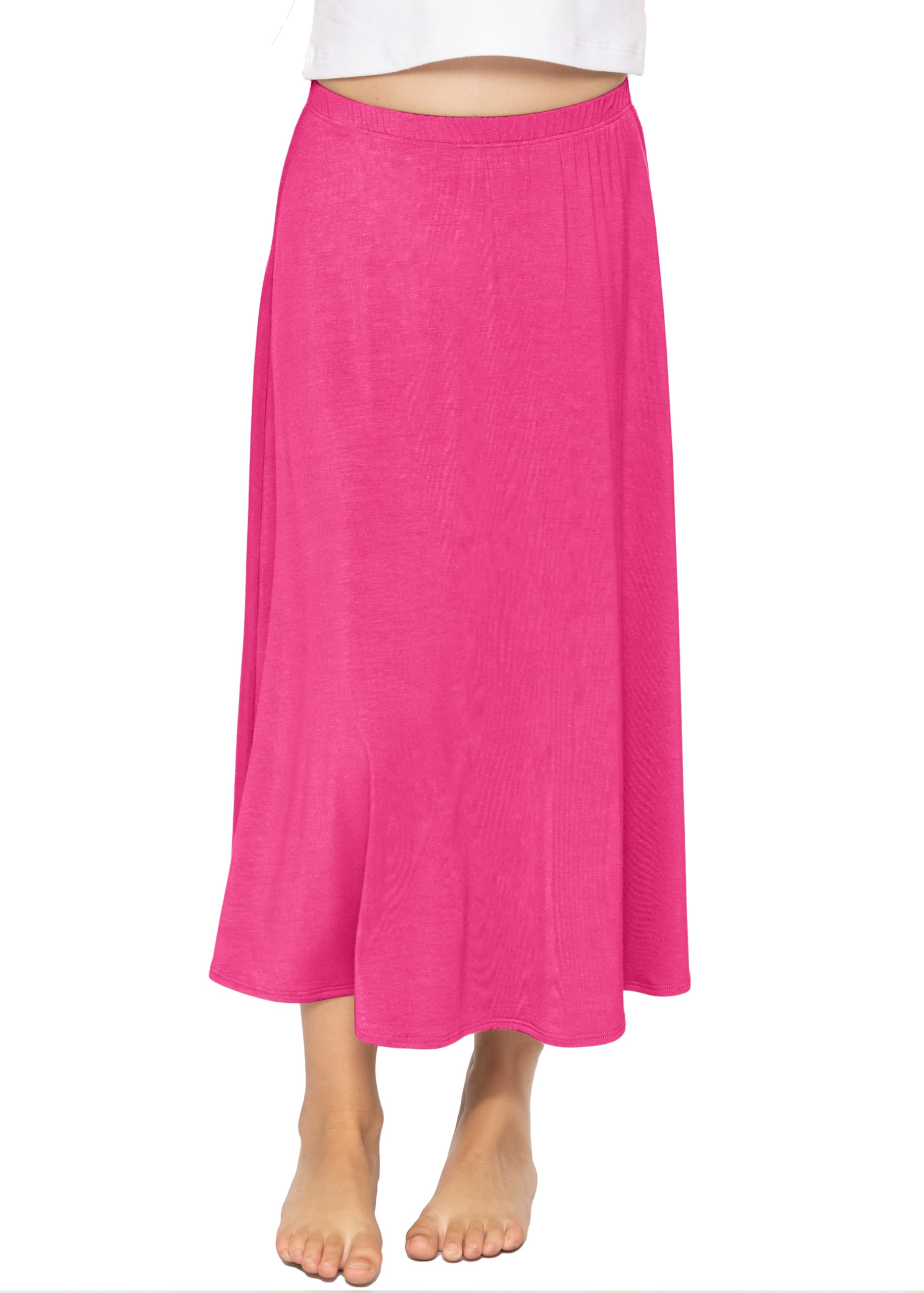 STRETCH IS COMFORT Girls Skirts Flowy A Line Knee Length and Ankle Length