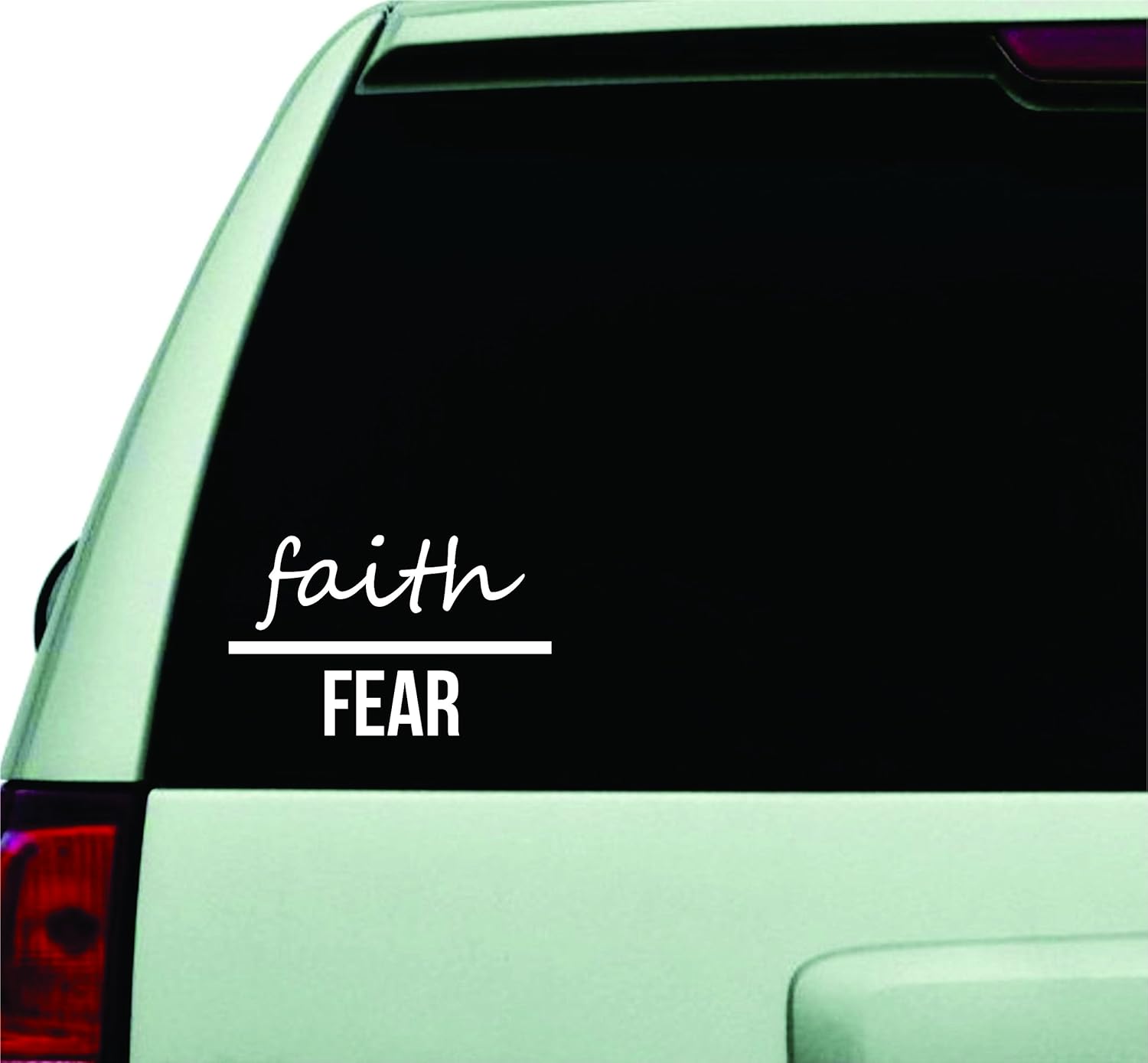 Faith Over Fear Wall Decal Quote Design Sticker Vinyl Art