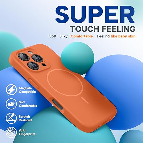 Miniatura 129 de Miracase Funda diseñada para iPhone 13 Pro Max con protector de pantalla, [forro de microfibra suave antiarañazos], funda protectora de silicona