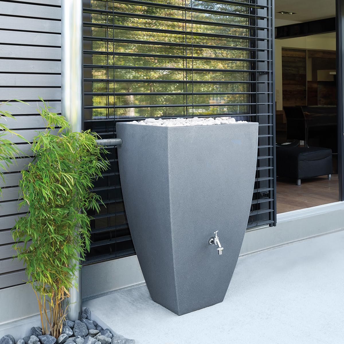 Charles Bentley Modena Grey Water Butt 100L