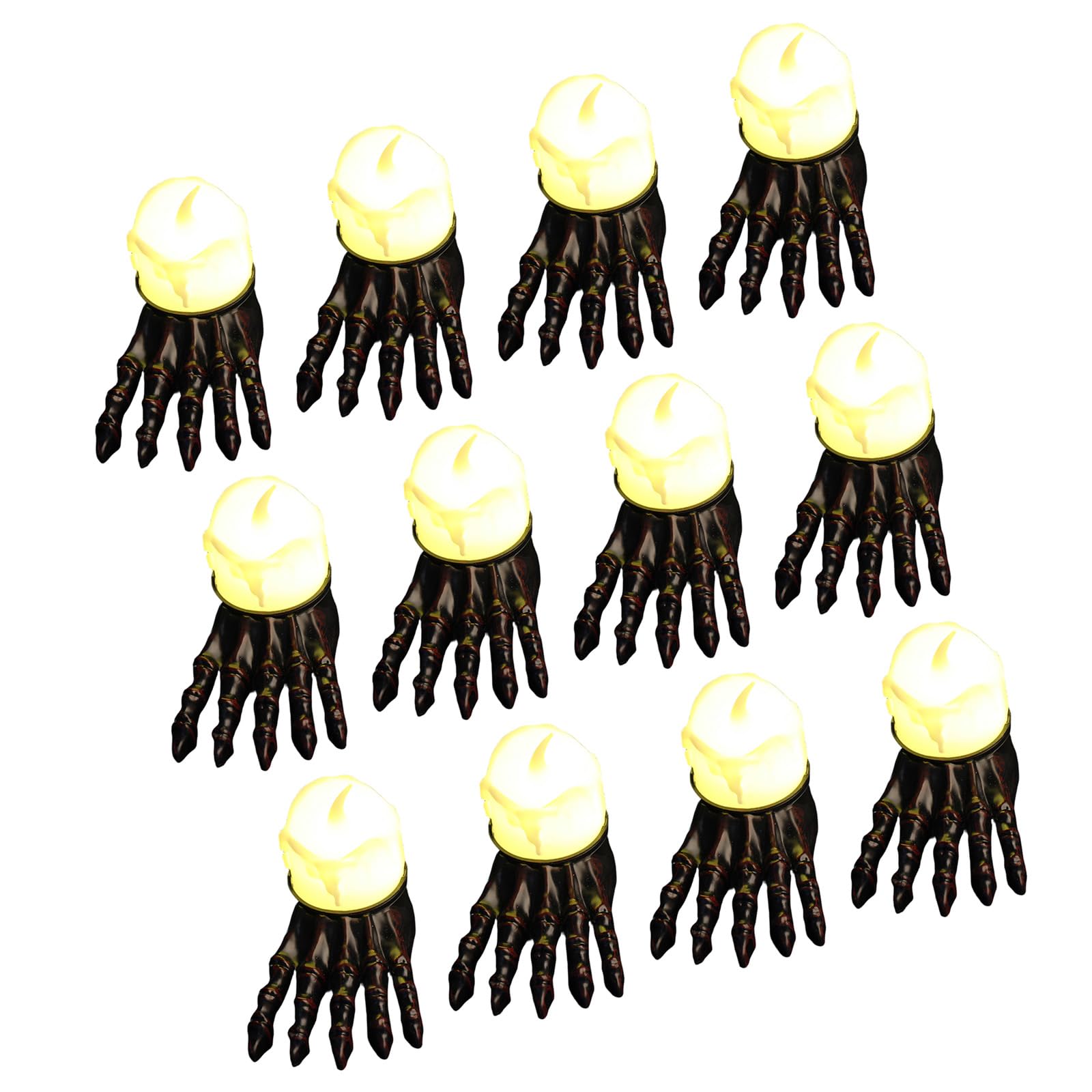 APGLSXY Plastics Foot Shaped Halloween Party Decorations LED Light Up Accent Props for Home Gathering and Seasonal Layouts Plastics Set