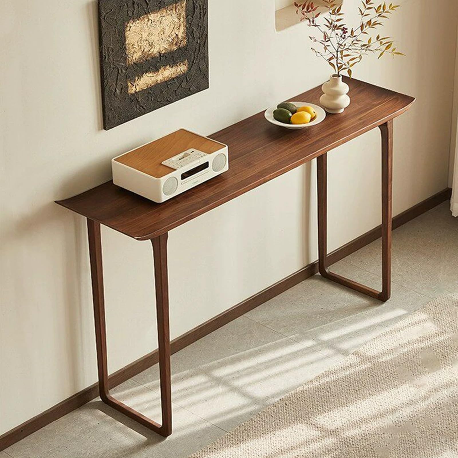 Mesa consola rustica para decorar el salon y crear una entrada acogedora