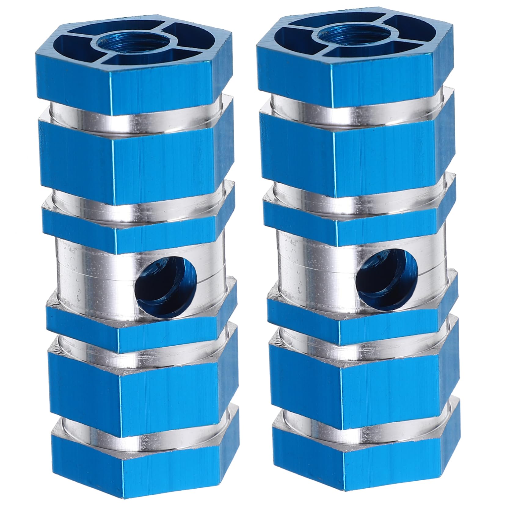 GALPADA Aluminum Alloy Bike Rear Seat Axle Pegs Durable Blue Cycling Footpegs for Mountain Bikes Quick Release Easy Installation Fit Axles Sturdy Design