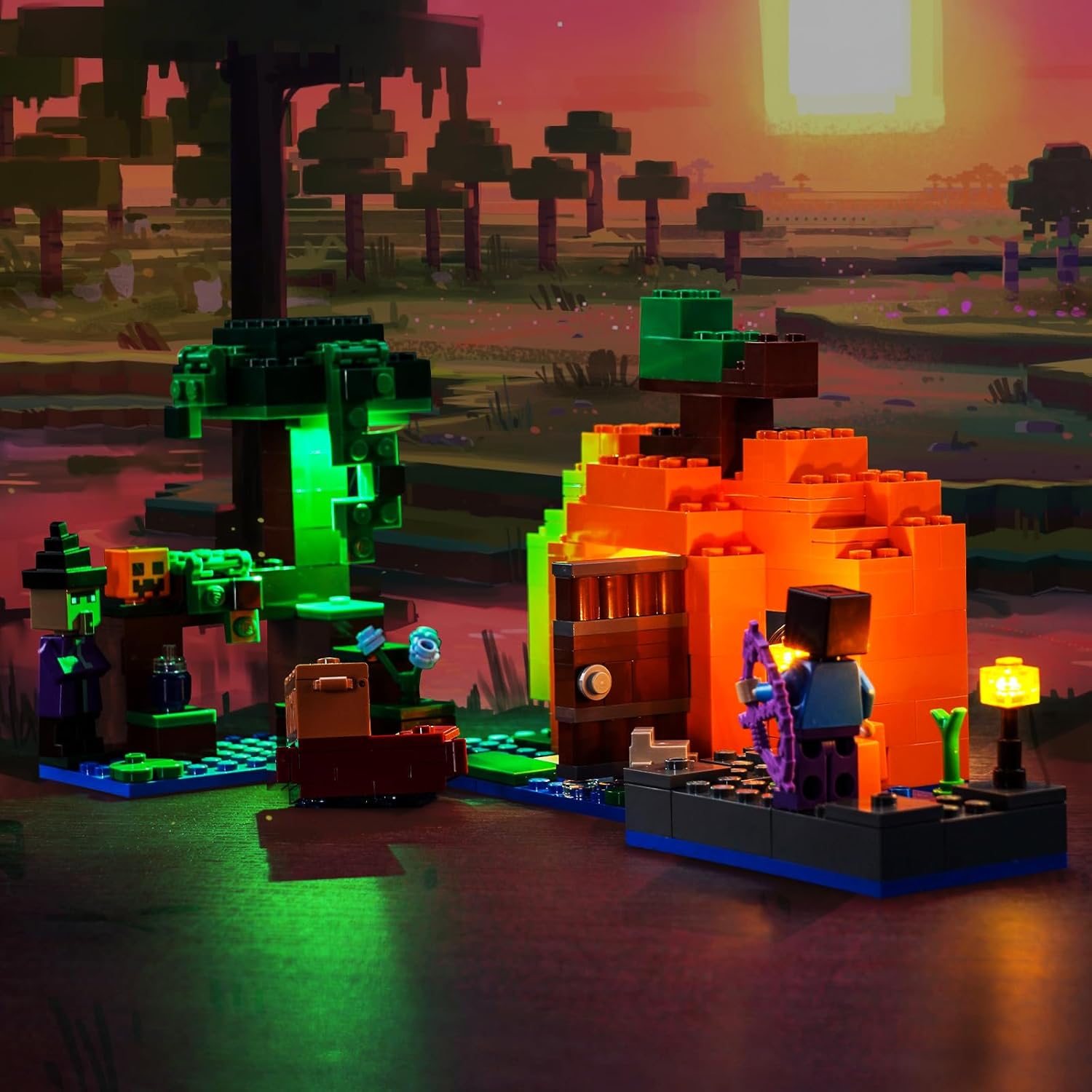 Upgraded Led Light Kit Compatible with Lego The Pumpkin Farm Building Set, Lights Decoration Compatible with Lego 21248, Best Gifts for Adults (Model Not Included)