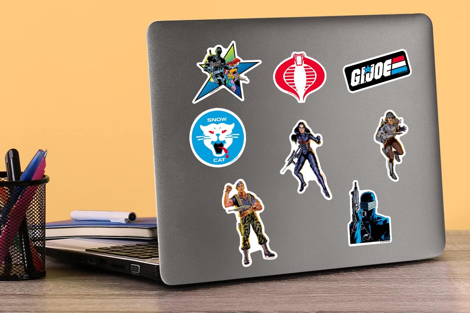 G.I. Joe Retro 200ct Vinyl Large Deluxe Stickers Variety Pack – Die Cut Classic Action Figure & Vehicle Decals for Laptop, Water Bottle, Scrapbooking, Tablet, Indoor & Outdoor