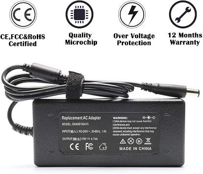 TSKYBEAR 90W AC Adapter Laptop Charger Compatible with Hp Elitebook 8460p 8470p 8440p 8560p 8760p 8460w 8470w 8570w Probook 4430s 4440s 4520s 4530s 4540s Compaq 6730b 6530b 6560b Notebook Power Cord