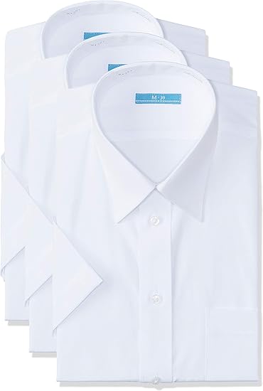 Amazon アトリエサンロクゴ ワイシャツセット ワイシャツ 半袖 3枚セット 形態安定 ビジネス クールビズ 冠婚葬祭 メンズ シャツ 通販