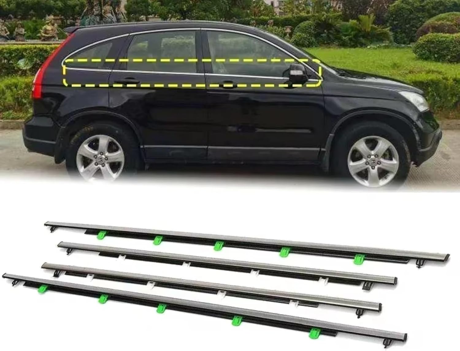 カーシールストリップ Compatible With CRV 2007 2008 2009 2010 2011 シーリングトリム ウ