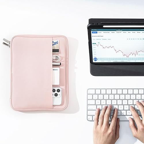 Miniatura 7 de MoKo Funda para tablet de 9 a 11 pulgadas, bolsa protectora con dos compartimentos para iPad Air 5 de 10.9 pulgadas 2022, iPad Pro 11 202120202018,
