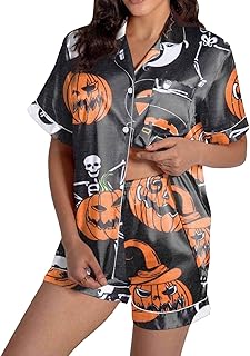 Traje de protección de dos piezas para mujer para mujer, conjunto de manga corta con cuello en V y pantalones cortos, pijama de maternidad para mujer