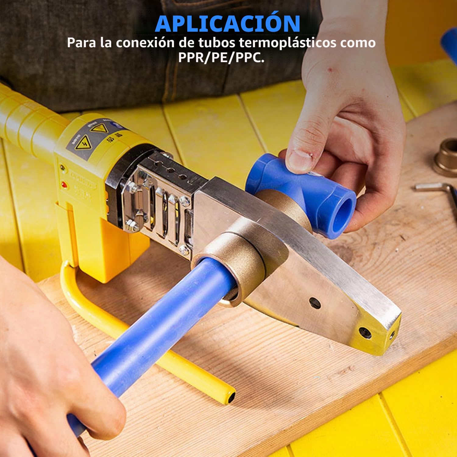 Máquina de Soldadura Profesional con Pantalla Digital, Máquina de Soldadura de Tubos de 20-63 mm, Tubos de Plástico, Soldadora para Soldadura a Tope de PPR, PE, PVC, PP, PB, PPN
